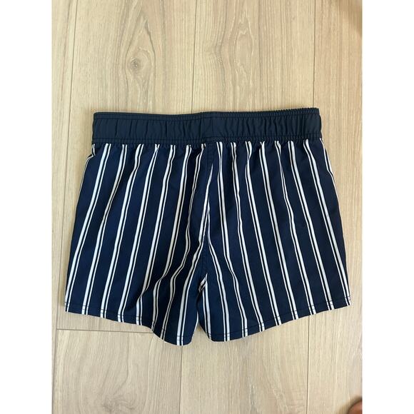 Roxy Girls' Same Time Board Shorts Navy Blue White Striped Girls 14 / XL - Picture 4 of 4